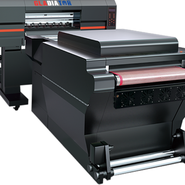A powerful Gladiator DTF 4 Head Turnkey Commercial Duty Printer and Duster, ready to tackle high-volume printing tasks with speed and reliability.
