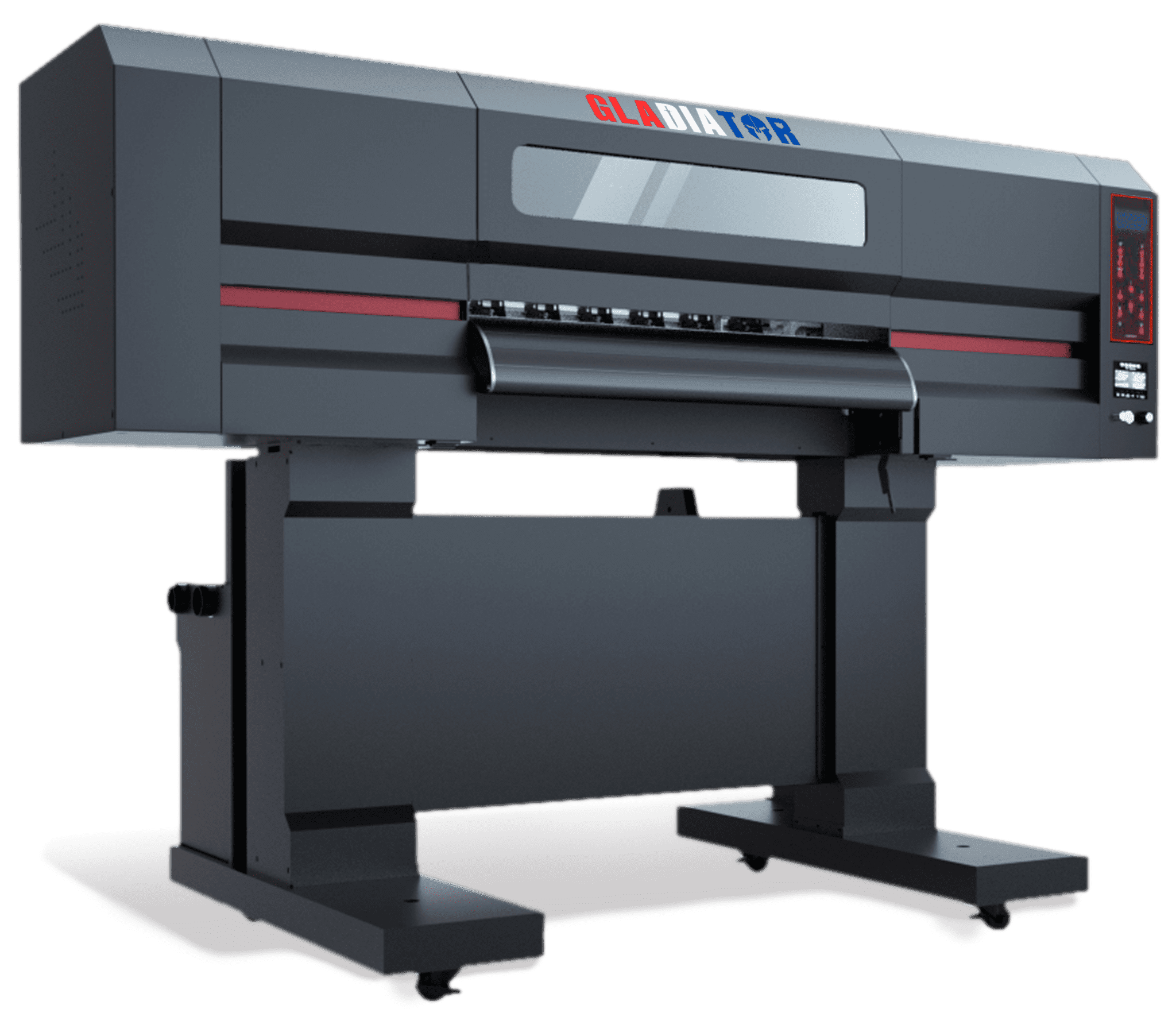 The Gladiator Four-Head Direct-to-Film Printer stands as the epitome of speed and durability, setting the industry standard as the fastest and most robust printing solution on the market.