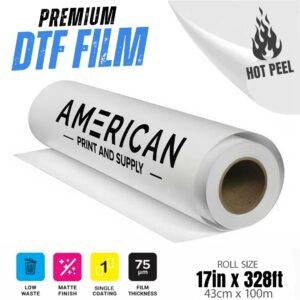 17"x328' Hot Peel Premium DTF Film