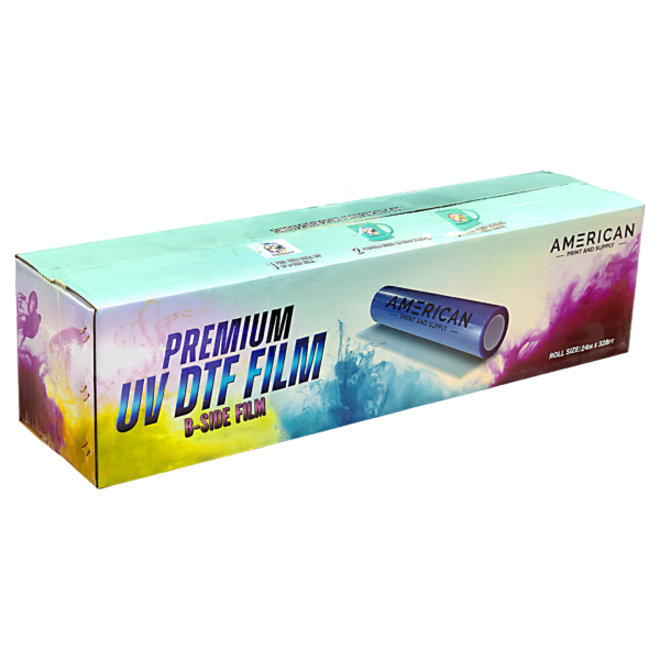 UV DTF A&B - 24" Film and Laminate Set Clear 323' (1 Roll Each) - Image 2